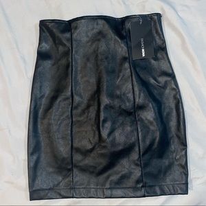 Black Leather Skirt